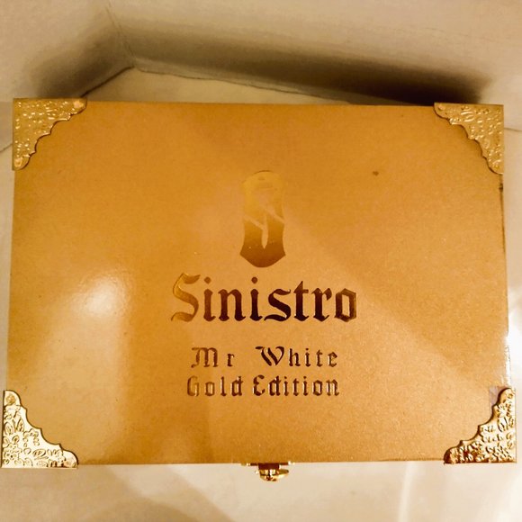 Suenos de Saundra Upcycled, Extremely Rare GOLD EDITION SINISTRO Cigar Box, - Picture 2 of 12